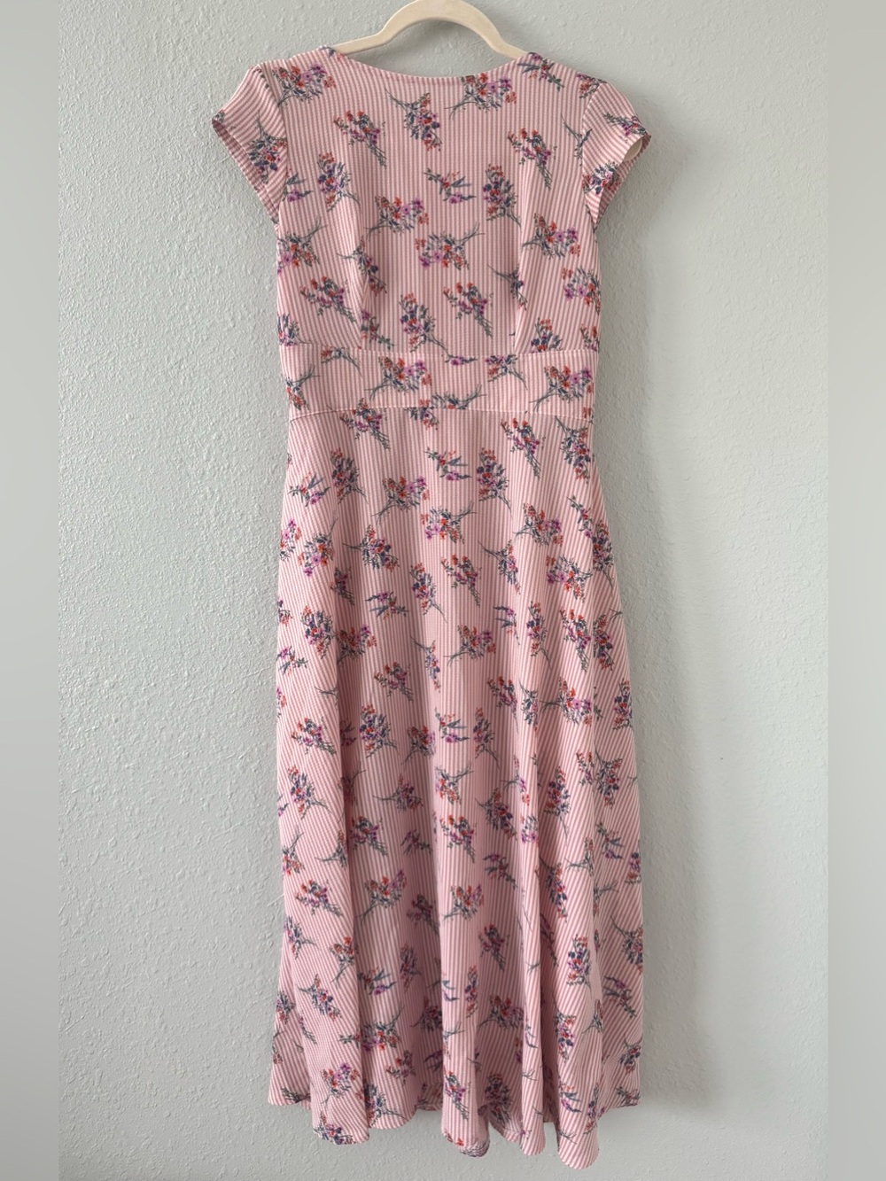 Women's Pink Floral Maxi Dress